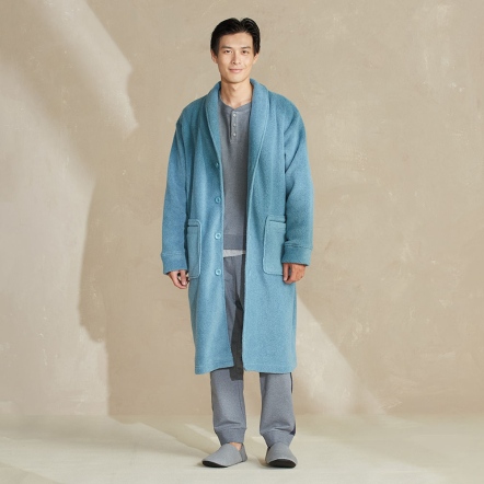 搖粒絨長外套-暮光綠