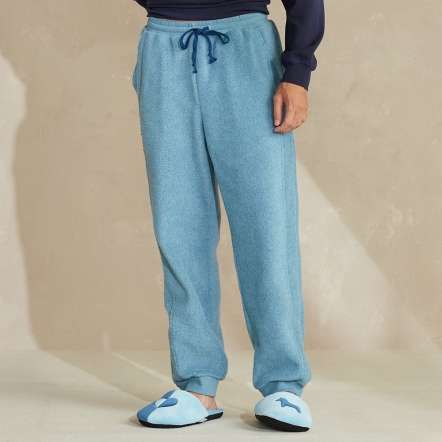 搖粒絨長褲-暮光綠