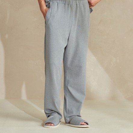 羅紋長褲-岩石灰